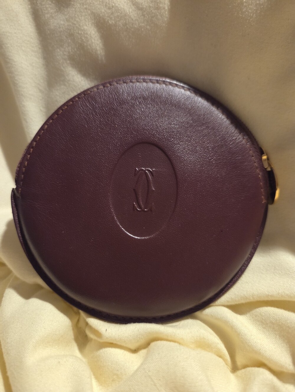 Must De Cartier Coin Purse Burgundy